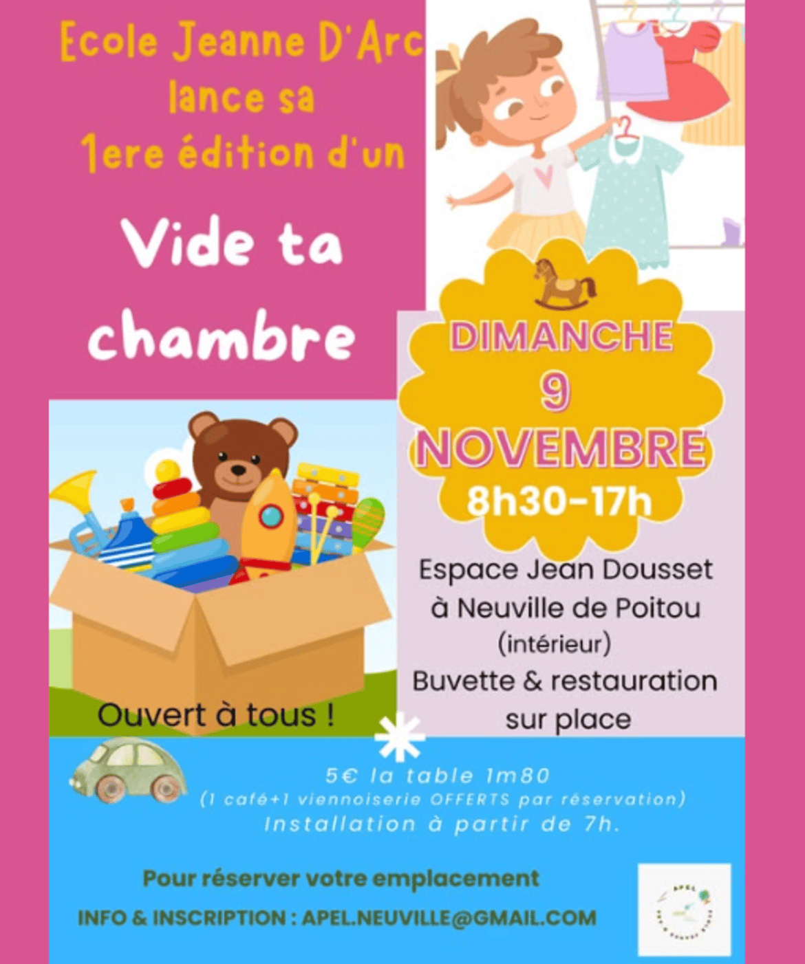 Affiche Vide ta chambre 2025